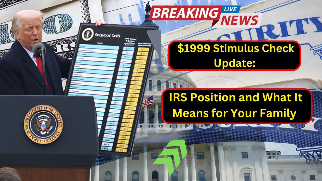 $1999 Stimulus Check Update: IRS Position and What It Means for Your Family