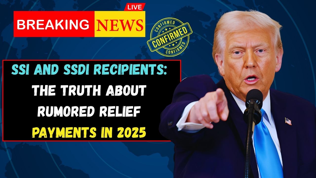 SSI and SSDI Recipients The Truth About Rumored Relief Payments in 2025